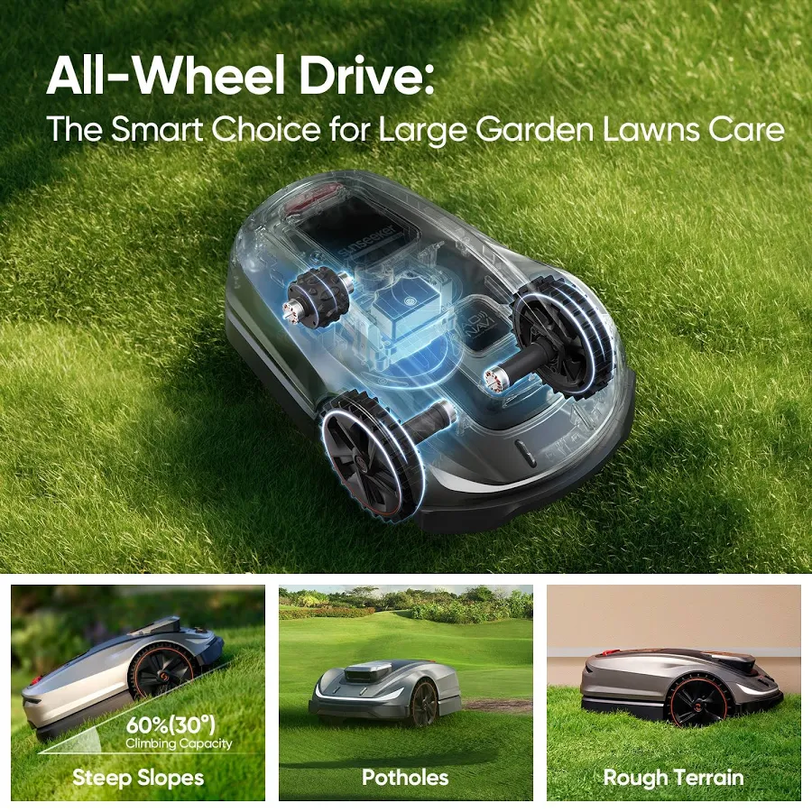 Sunseeker X5 AWD Wire-Free Robot Lawn Mower for Up to 1/2 Acre, photo 6 of 7