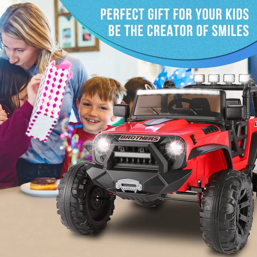 Kids 2-Seater Electric Ride-On SUV with Remote Control and Music, Black, photo 6 of 7