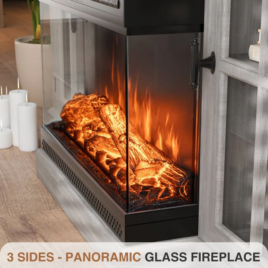 Lark Manor Arvol Electric Fireplace TV Stand (TVs up to 65"), photo 6 of 7