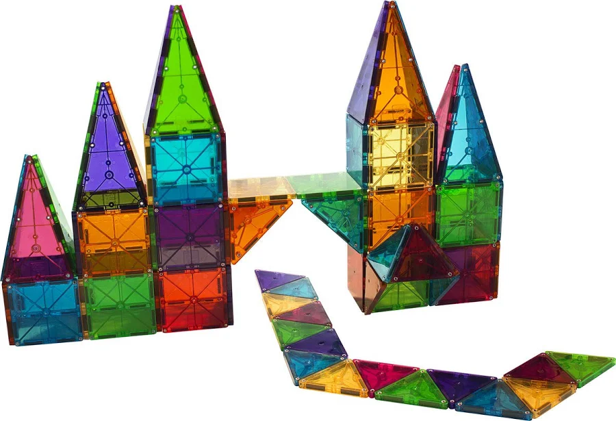 Magna-Tiles Clear Colors 100-Piece Set, photo 6 of 7