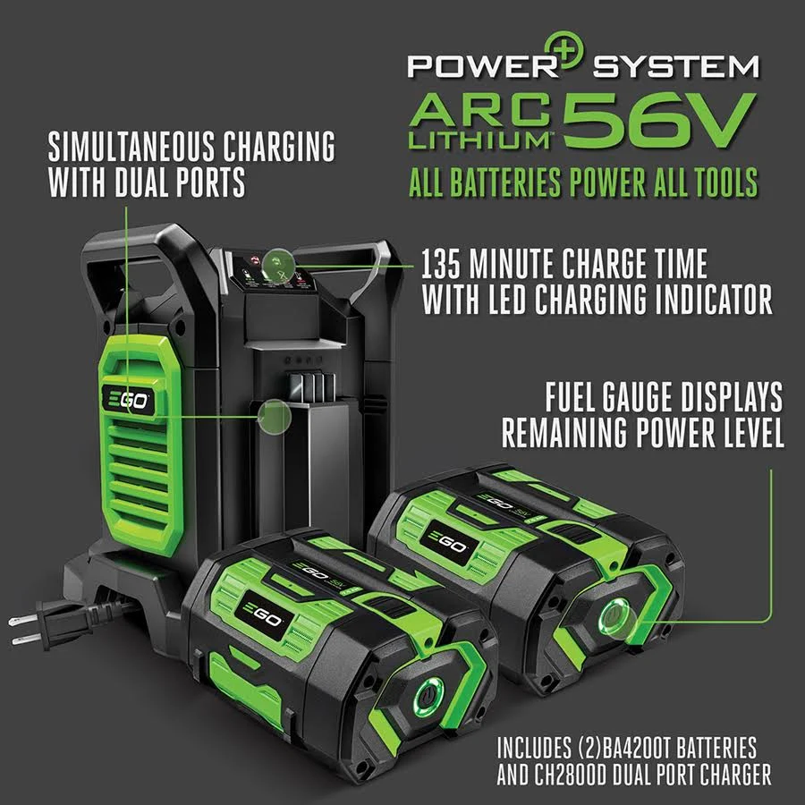 EGO POWER+ 56V 24-in. Cordless 2-Stage Self-Propelled Snow Blower Kit (SNT2405) with Two 7.5Ah Batteries, photo 7 of 7