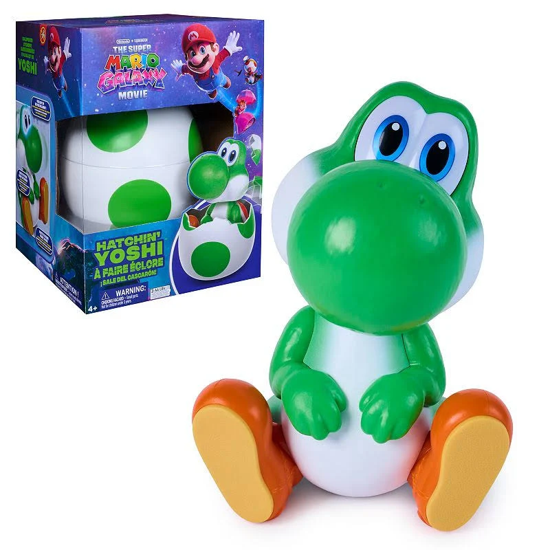 The Super Mario Galaxy Movie Hatchin' Yoshi Interactive Egg and Figure, photo 2 of 7
