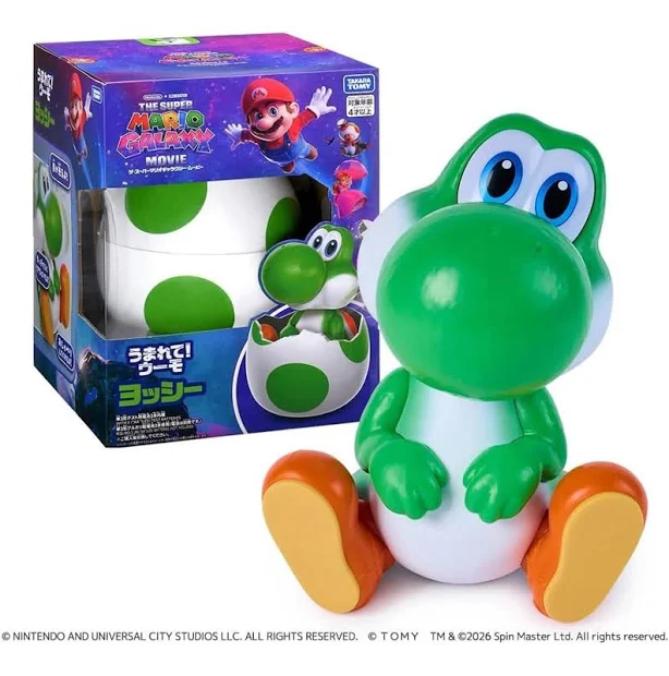 The Super Mario Galaxy Movie Hatchin' Yoshi Interactive Egg and Figure, photo 1 of 7