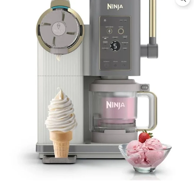 Ninja CREAMi Scoop & Swirl Ice Cream and Soft Serve Maker (NC701), photo 1 of 3