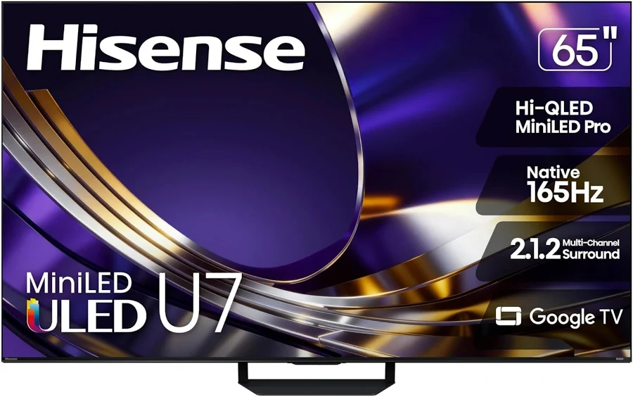 Hisense 65" Class U7 Series (U7SG) 4K ULED Mini-LED Google TV, photo 3 of 7