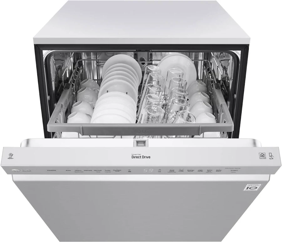 LG Front Control Dishwasher with QuadWash & EasyRack Plus (LDF5545ST), photo 5 of 7