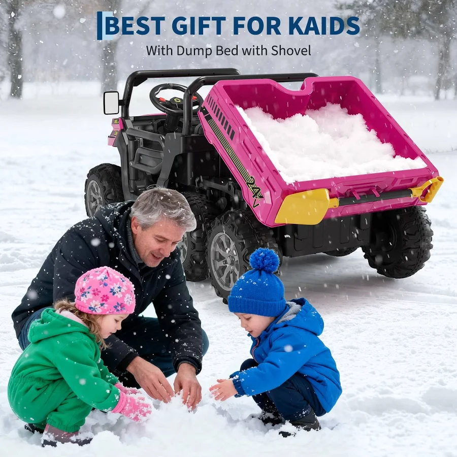 Garvee Ride P Series 24V 6x6 2-Seater Kids Ride-On Dump Truck with Remote, photo 7 of 7