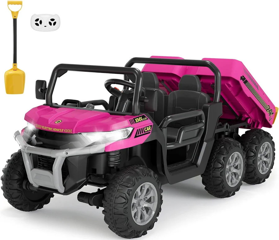 Garvee Ride P Series 24V 6x6 2-Seater Kids Ride-On Dump Truck with Remote, photo 2 of 7