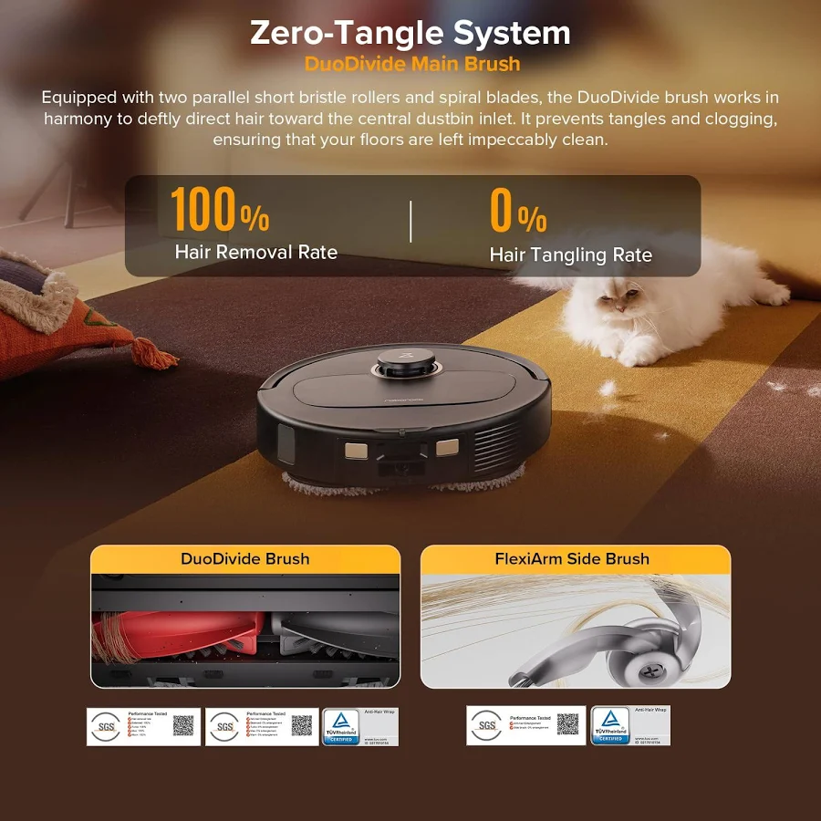 Roborock Qrevo S5V Robot Vacuum and Mop with FlexiArm Edge Mopping, photo 6 of 7