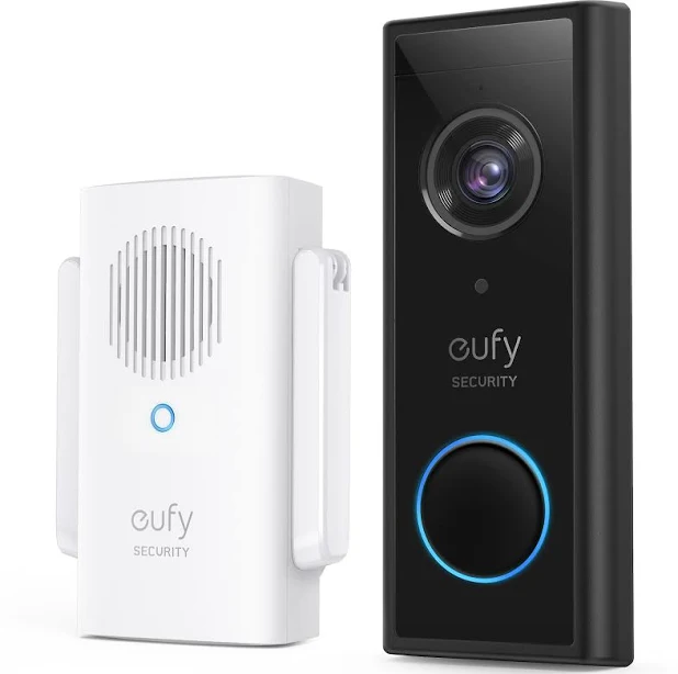 eufy Security 2K Battery-Powered Video Doorbell with Chime, photo 1 of 7