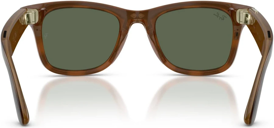Ray-Ban Meta (Gen 3) Wayfarer AI Glasses – Havana, G-15 Green Lenses, Standard