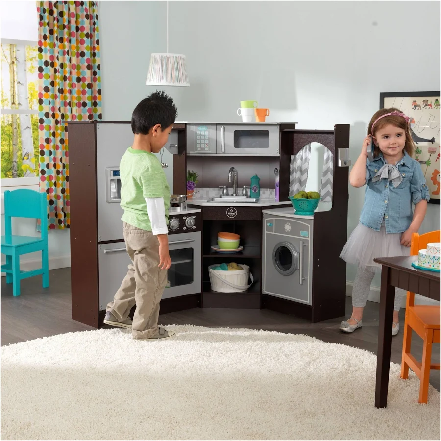 KidKraft Ultimate Corner Play Kitchen with Lights & Sounds, photo 7 of 7