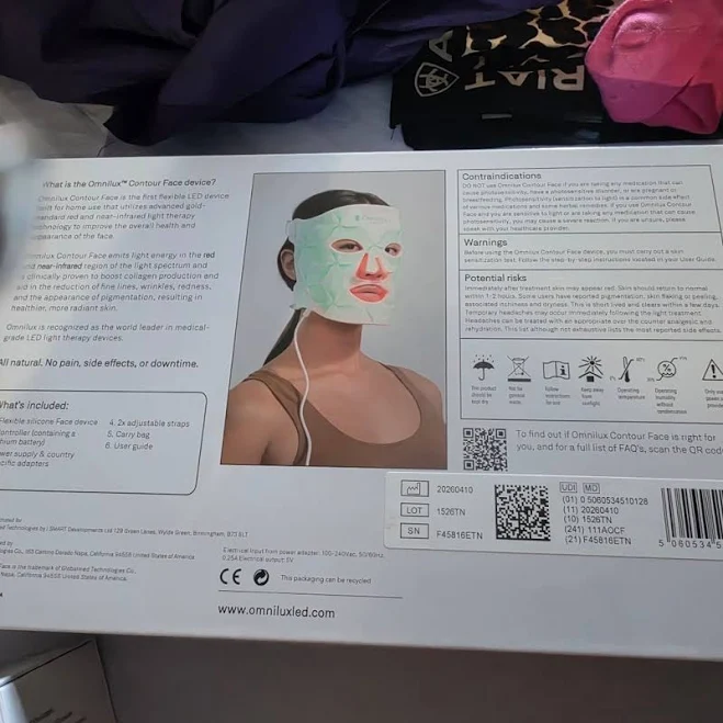 Omnilux Contour Face LED Light Therapy Mask