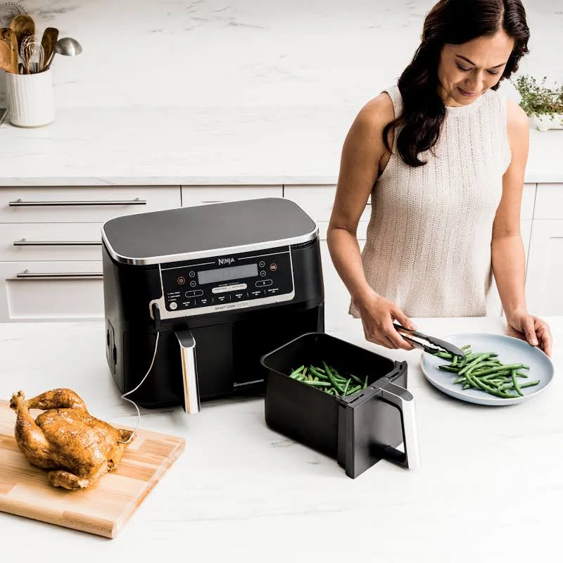 Ninja Foodi 6-in-1 10-Quart XL 2-Basket Air Fryer with DualZone Technology, Grey, photo 7 of 7