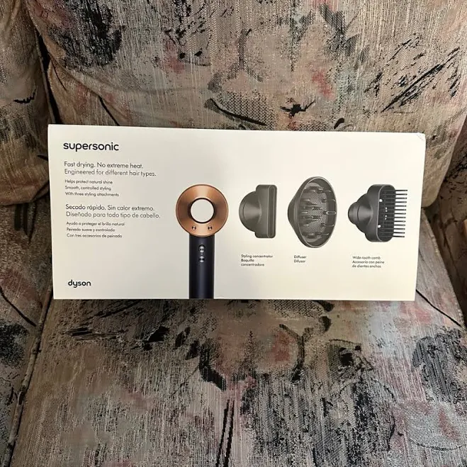 Dyson Supersonic Hair Dryer with 3 Attachments, Prussian Blue/Rich Copper