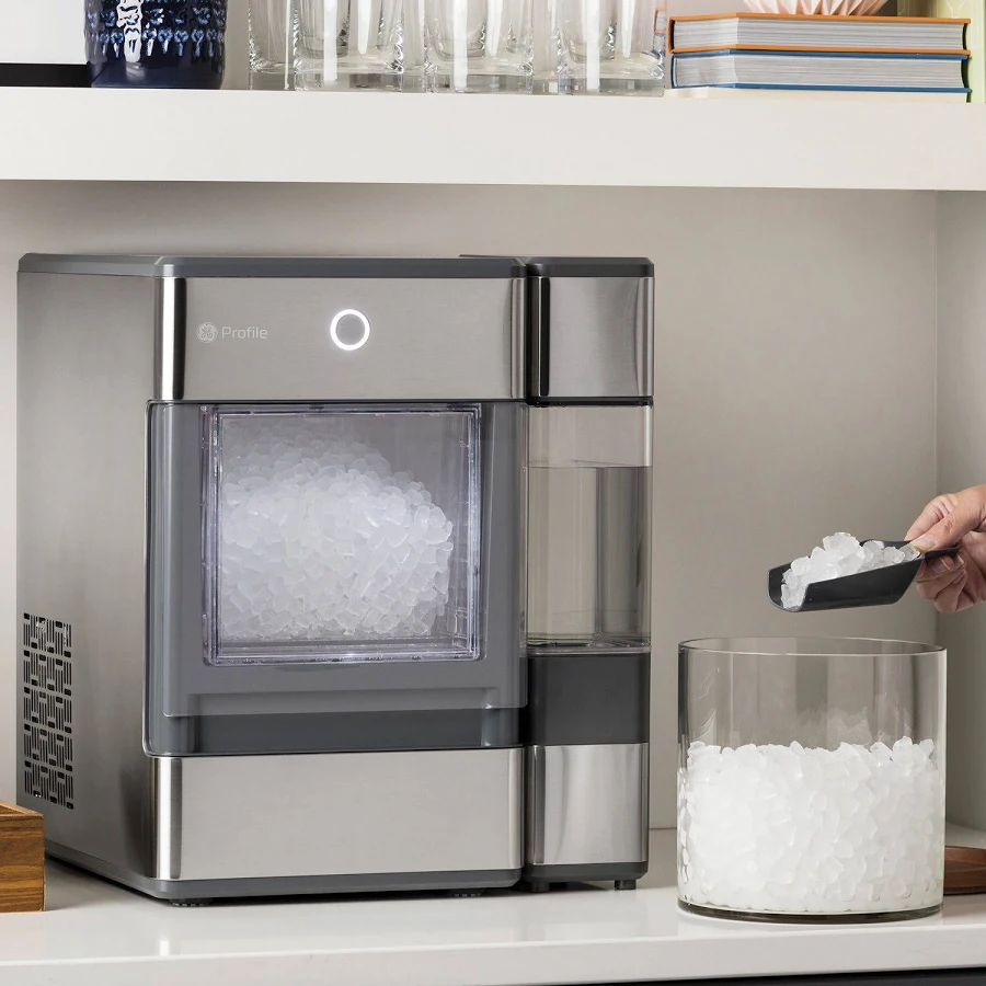 GE Profile Opal Countertop Nugget Ice Maker, Stainless Steel, photo 2 of 3