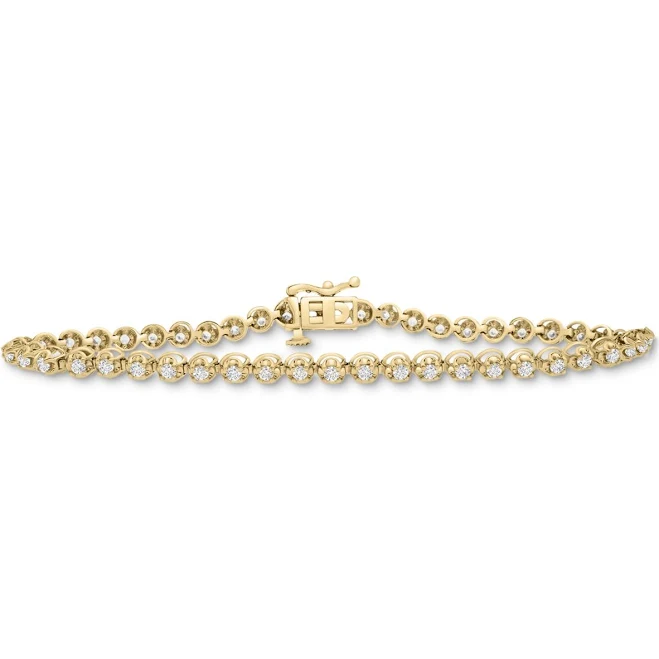 Diamond Tennis Bracelet in 14K Yellow Gold