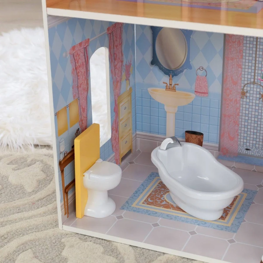 KidKraft Savannah Wooden Dollhouse with 14-Piece Accessory Pack, photo 4 of 7