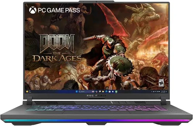 ASUS ROG Strix G16 16" 165Hz Gaming Laptop – AMD Ryzen 9 8940HX, RTX 5070 Ti, 16GB RAM, 1TB SSD, photo 2 of 7