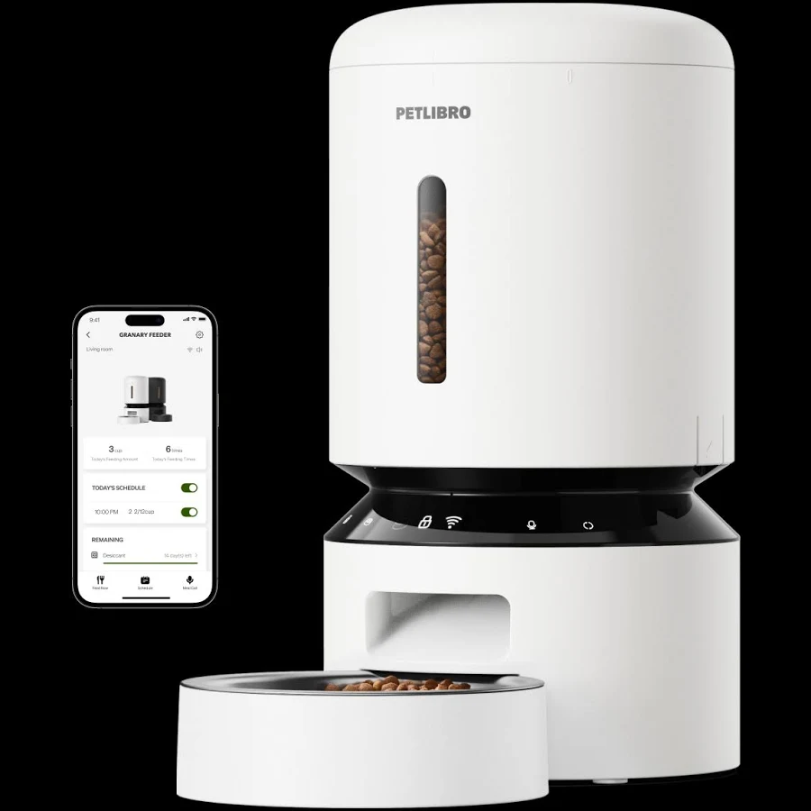 PETLIBRO 5L Automatic Pet Feeder with Dual-Band Wi-Fi, White, photo 4 of 7