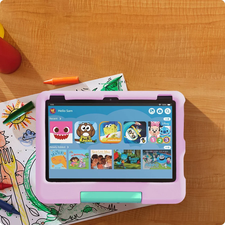Amazon Fire HD 10 Kids Tablet, 10.1-inch, 32GB – Pink, photo 7 of 7