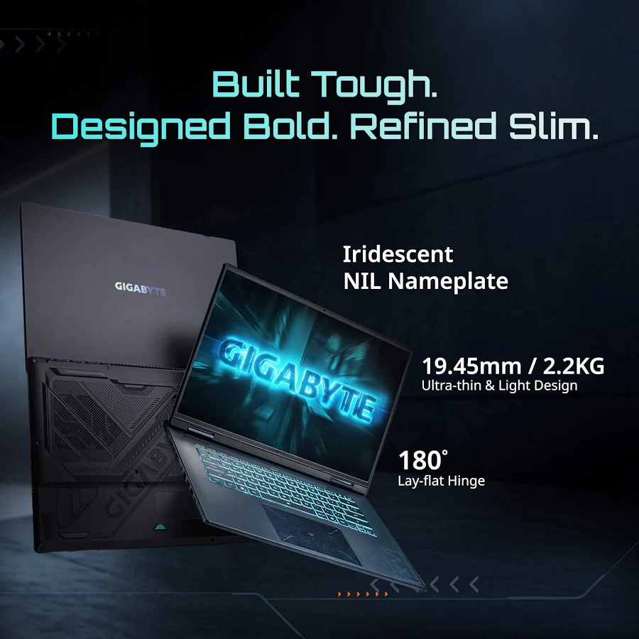 GIGABYTE GAMING A16 Gaming Laptop – AMD Ryzen 7 260, RTX 5070, 16GB RAM, 1TB SSD, 16" WUXGA 165Hz, Black, photo 6 of 7