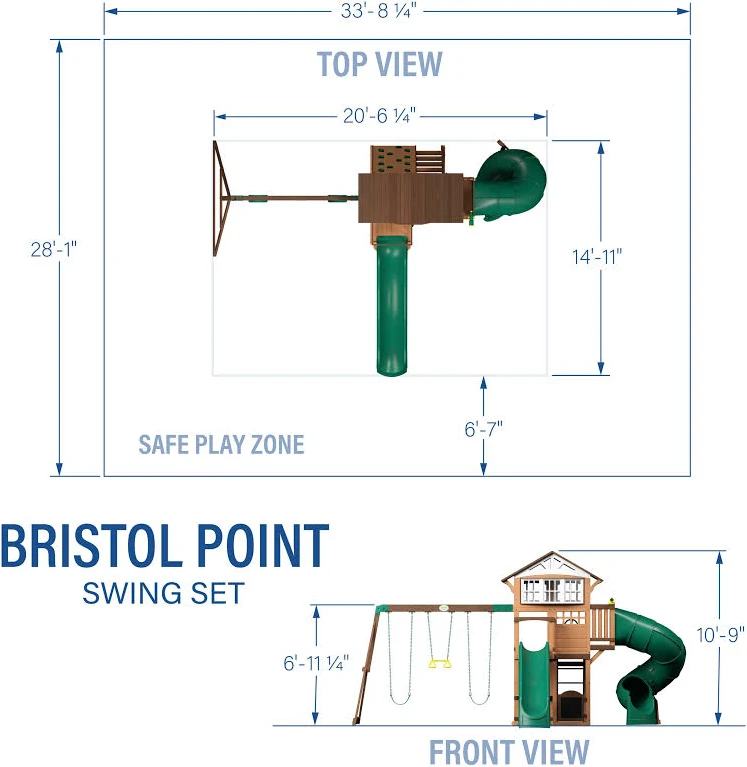 Backyard Discovery Bristol Point Cedar Swing Set, photo 3 of 7