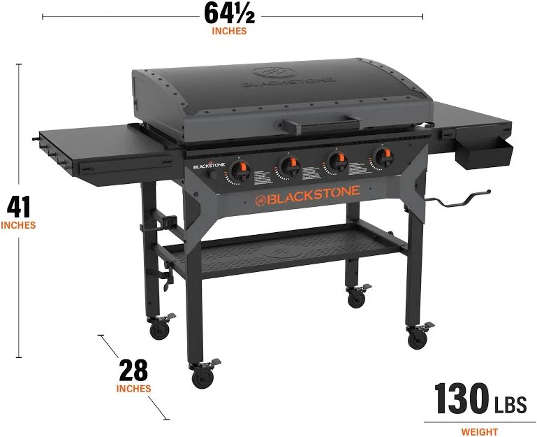 Blackstone Iron Forged 36" 4-Burner Propane Griddle with Hood, photo 3 of 7